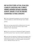 NUR 160 PROCTORED ACTUAL EXAM 2026 COMPLETE QUESTIONS AND CORRECT VERIFIED ANSWERS DETAILED ANSWERS ALREADY GRADED A PLUS 100 PERCENT GUARANTEED TO PASS CONCEPTS
