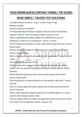 TEXAS PROMULGATED CONTRACT FORMS &vert; TOP SCORES MADE SIMPLE &vert; TRUSTED TEST SOLUTIONS&excl;