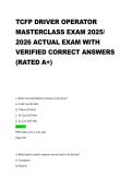 TCFP Driver Operator Masterclass Exam &ndash; Complete Practice Questions & Study Guide