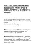 PMT 0170 RISK MANAGEMENT EXAMPREP BUNDLED EXAMS LATEST KNOWLEDGE CHECK WITH VERIFIED A&plus; SOLUTIONS AND SCENARIOS