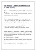  ATI NURSING CARE OF CHILDREN REAL ACTUAL EXAM&comma; STUDY GUIDE AND EXAM REVIEW&vert; EXPERT VERIFIED A&plus; ANSWERS FOR NURSING STUDENTS &vert; SECURE SUCCESS WITH COMPREHENSIVE NGN-READY ATI MATERIAL