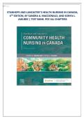 Test Bank for Stanhope and Lancaster&rsquo;s Community Health Nursing in Canada 4th Edition &ndash; All Chapters Q&A