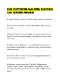 PMU STUDY GUIDE 2026 EXAM QUESTIONS AND VERIFIED ANSWERS