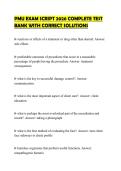 PMU EXAM SCRIPT 2026 COMPLETE TEST BANK WITH CORRECT SOLUTIONS
