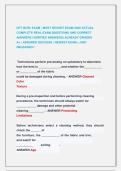 UFT IICRC EXAM &vert; MOST RECENT EXAM 2026 ACTUAL  COMPLETE REAL EXAM QUESTIONS AND CORRECT  ANSWERS &lpar;VERIFIED ANSWERS&rpar; ALREADY GRADED                   A&plus; &vert; ASSURED SUCCESS &vert; NEWEST EXAM &vert; JUST  RELEASED&excl;&excl;