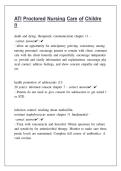ATI Nursing Care of Children Proctored Exam &ndash; Latest Version 2024 &vert; 2025 with Verified Questions and Answers