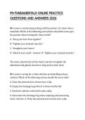 PN FUNDAMENTALS ONLINE PRACTICE QUESTIONS AND ANSWERS 2026