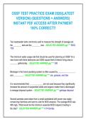 OSSF TEST PRACTICE EXAM 2026&lpar;LATEST  VERSION&rpar; &lpar;QUESTIONS &plus; ANSWERS&rpar;  INSTANT PDF ACCESS AFTER PAYMENT  100&percnt; CORRECT&excl;&excl;