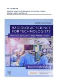 FULL TEST BANK FOR  RADIOLOGIC SCIENCE FOR TECHNOLOGISTS&comma; 12TH EDITION BY STEWART C&period; BUSHONG &ndash; VERIFIED CHAPTERS 1&ndash;40