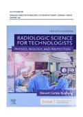 FULL TEST BANK FOR  RADIOLOGIC SCIENCE FOR TECHNOLOGISTS&comma; 12TH EDITION BY STEWART C&period; BUSHONG &ndash; VERIFIED CHAPTERS 1&ndash;40