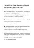 POLI 330 FINAL EXAM PRACTICE QUESTIONS WITH DETAILED SOLUTIONS 2026