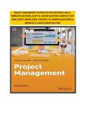 PROJECT MANAGEMENT IN PRACTICE 8TH EDITION BY JACK R&period; MEREDITH &lpar;AUTHOR&rpar;&comma; SCOTT M&period; SHAFER &lpar;AUTHOR&rpar; COMPLETE TEST BANK LATEST UPDATE 2026&vert; CHAPTER 1-8&vert; VERIFIED QUESTIONS & ANSWERS A&plus; GUIDE GURANTEED PASS