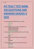 2025 ATI TEAS 7 Test Bank&colon; 350&plus; Practice Questions & Answers &vert; Mometrix TEAS 7 Study Guide &vert; Science&comma; Math&comma; Reading&comma; English