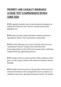 PROPERTY AND CASUALTY INSURANCE LICENSE TEST COMPREHENSIVE REVIEW GUIDE 2026