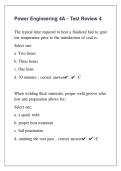 Power Engineering 4A &ndash; Test Review Questions with Accurate Answers &vert; ABSA 4th Class Certification Prep &lpar;Canada&rpar; &ndash; Practice Question Set