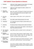 CSET Subtest 1 Exam Questions & Answers&period;