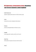 BC Optometry Jurisprudence Exam Questions and Correct Answers&vert; Latest Updated