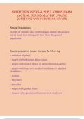 Supervising Special Populations Exam &ndash; Complete Practice Questions & Study Guide