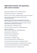 AMCA EKG Practice Test Questions with Correct Answers