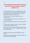 INTUIT BOOKKEEPING PROFESSIONAL CERTIFICATE  EXAM 2026 TEST BANK VERIFIED QUESTIONS  ANSWERS  2026 