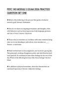 PSYC 140 MODULE 3 EXAM 2026 PRACTICE QUESTION SET ONE