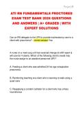 ATI RN FUNDAMENTALS PROCTORED  EXAM TEST BANK 2026 QUESTIONS  AND ANSWERS &vert; A&plus; GRADED &vert; WITH  EXPERT SOLUTIONS