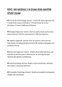 PSYC 140 MODULE 1&ndash;8 EXAM 2026 MASTER STUDY EXAM