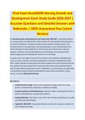 Nurs6630N - NURSING EXAM STUDY GUIDE 2026-2027 ACCURATE QUESTIONS AND CORRECT DETAILED ANSWERS WITH RATIONALES &vert;&vert; 100&percnt; GUARANTEED PASS <BRAND NEW VERSION>