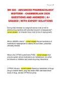 NR 565 Advanced Pharmacology Midterm 2026 &vert; Chamberlain University Complete Questions and Answers with Expert Solutions