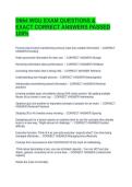 D664 WGU EXAM QUESTIONS & EXACT CORRECT ANSWERS PASSED 100&percnt;