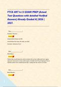 FTCE ART k-12 EXAM PREP &vert;Actual Test Questions with detailed Verified Answers&vert; Already Graded A&vert; 2026 &vert; 2027&period;      