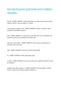RAC DRUGS EXAM QUESTIONS WITH CORRECT ANSWERS&period;