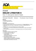 2025 AQA A-Level ENGLISH LITERATURE B 7717&sol;1A  Paper 1A Literary genres&colon; Aspects of tragedy  Question paper and Marking scheme Merged 