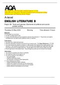 2025 AQA A-Level ENGLISH LITERATURE B 7717&sol;2B  Paper 2B Texts and genres&colon; Elements of political and social protest writing  Question paper and Marking scheme Merged  