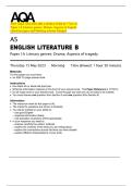 2025 AQA AS ENGLISH LITERATURE B 7716&sol;1A  Paper 1A Literary genres&colon; Drama&colon; Aspects of tragedy  Question paper and Marking scheme Merged  