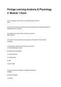 Portage Learning Anatomy & Physiology 2&colon; Module 1 Exam NEWEST 2026&sol;2027 ACTUAL EXAM COMPLETE QUESTIONS AND CORRECT DETAILED ANSWERS &lpar;VERIFIED ANSWERS&rpar; &vert;ALREADY GRADED A&plus;&vert;&vert;BRAND NEW&excl;&excl;