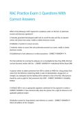 RAC Practice Exam 1 Questions With Correct Answers