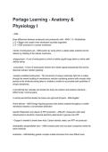 Portage Learning - Anatomy & Physiology I NEWEST 2026&sol;2027 ACTUAL EXAM COMPLETE QUESTIONS AND CORRECT DETAILED ANSWERS &lpar;VERIFIED ANSWERS&rpar; &vert;ALREADY GRADED A&plus;&vert;&vert;BRAND NEW&excl;&excl;