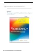 Test Bank - Pharmacology &colon; A Patient-Centered Nursing Process Approach 12th Edition &lpar; Linda E&period; McCuistion&comma; 2026&rpar; All Chapters &vert; Newest Edition