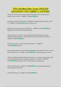 TWIA Dwelling Policy Exam UPDATED  QUESTIONS AND CORRECT ANSWERS 