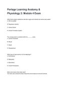 Portage Learning Anatomy & Physiology 2&colon; Module 4 Exam NEWEST 2026&sol;2027 ACTUAL EXAM COMPLETE QUESTIONS AND CORRECT DETAILED ANSWERS &lpar;VERIFIED ANSWERS&rpar; &vert;ALREADY GRADED A&plus;&vert;&vert;BRAND NEW&excl;&excl;