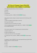 RVTI level 2 Propane Exam UPDATED  QUESTIONS AND CORRECT ANSWERS