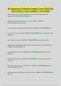 RV Registered Technician Sample Exam UPDATED  QUESTIONS AND CORRECT ANSWERS