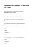 Portage Learning Anatomy & Physiology Lab Exam 5 NEWEST 2026&sol;2027 ACTUAL EXAM COMPLETE QUESTIONS AND CORRECT DETAILED ANSWERS &lpar;VERIFIED ANSWERS&rpar; &vert;ALREADY GRADED A&plus;&vert;&vert;BRAND NEW&excl;&excl;
