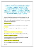 NATE GAS FURNACE SERVICE EXAM PREP  VERSION 3 2026&sol;2027 WITH ACTUAL  CORRECT QUESTIONS AND VERIFIED  DETAILED ANSWERS &vert;CURRENTLY TESTING  QUESTIONS AND SOLUTIONS&vert;NEWEST &vert;JUST  RELEASED&excl;&excl;&vert;BRAND NEW VERSION 