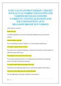 NATE GAS EXAM PREP VERSION 1 2026&sol;2027  WITH ACTUAL CORRECT QUESTIONS AND  VERIFIED DETAILED ANSWERS  &vert;CURRENTLY TESTING QUESTIONS AND  SOLUTIONS&vert;NEWEST &vert;JUST  RELEASED&excl;&excl;&vert;BRAND NEW VERSION