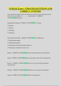 NUR2242 Exam 1 UPDATED QUESTIONS AND  CORRECT ANSWERS