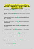 Medical Dosimetrist Certification Board Practice  Test Exam UPDATED ACTUAL QUESTIONS AND  CORRECT ANSWERS