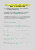 ITC Exam 3 UPDATED ACTUAL QUESTIONS  AND CORRECT ANSWERS