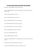PE FINAL EXAM REVIEW QUESTIONS AND ANSWERS&period;